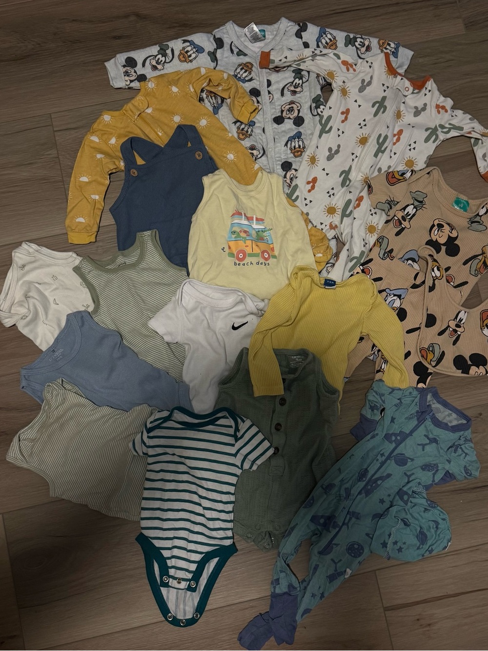 Carter's Multi-Color Baby One-Piece Bodysuit & Sleepwear Lot